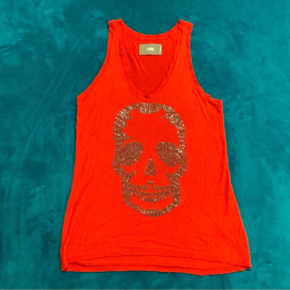 Zadig & Voltaire Skull Tank Top